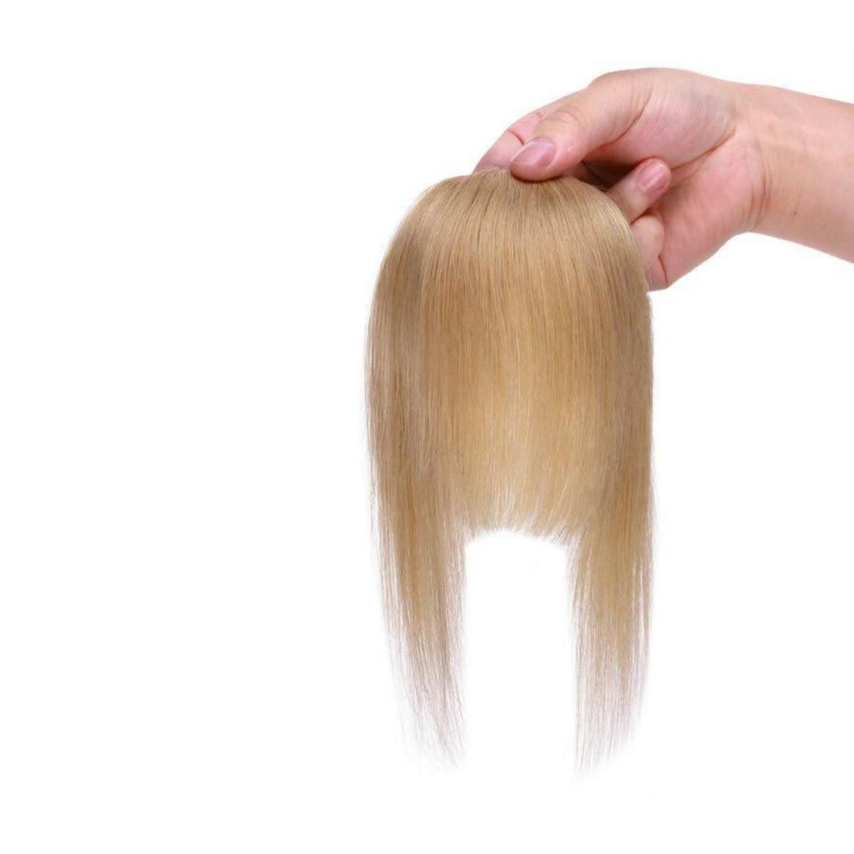 Clip-in Pony Echthaar Dunkelblond – Französischer Pony für natürlichen Look