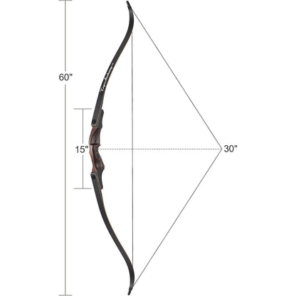 60 Zoll Recurvebogen Takedown 30-60 lbs – Bogen & Zubehör