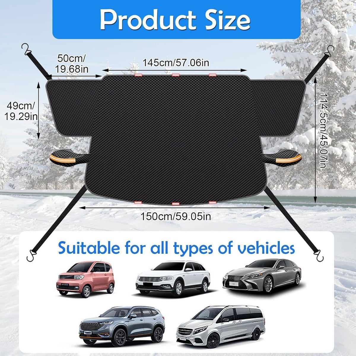 Auto Frontscheibenabdeckung Frostschutz Schnee Sonnenschutz