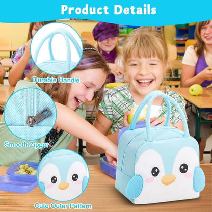 Lunchtasche Kinder Pinguin – Isolierte Kühltasche für Schule & Picknick