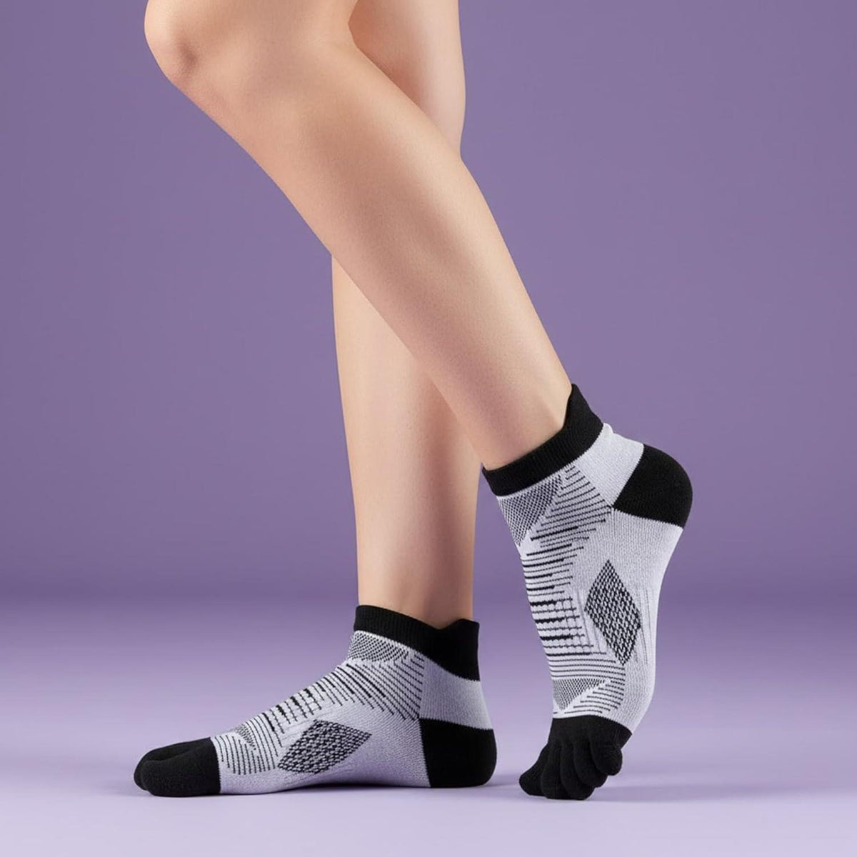 Damen Zehensocken 6er Pack – Atmungsaktiv & Sportsocken 39-42