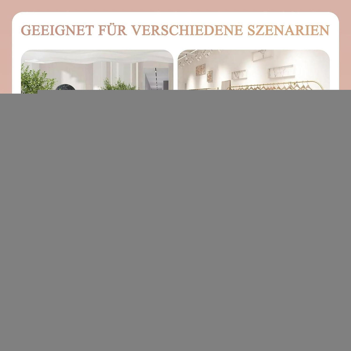 Empfangstheke mit Schublade – Weiß & Holz, 90x42x100cm