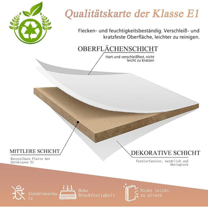 Empfangstheke mit Schublade – Weiß & Orange, 240cm
