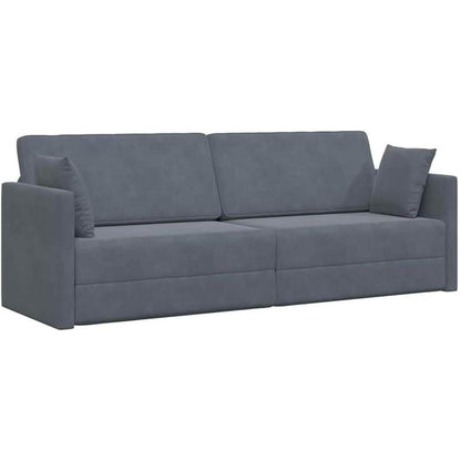 Schlafsofa Bodensofa Dunkelgrau – Komfortables Sofa mit Pillow Support