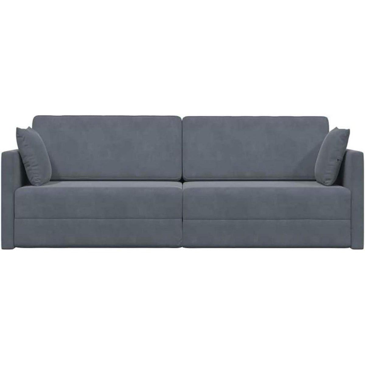 Schlafsofa Bodensofa Dunkelgrau – Komfortables Sofa mit Pillow Support