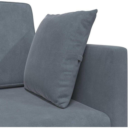 Schlafsofa Bodensofa Dunkelgrau – Komfortables Sofa mit Pillow Support