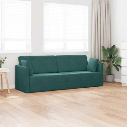 Faltbares Schlafsofa Dunkelgrün – Bequeme Bodenmatratze