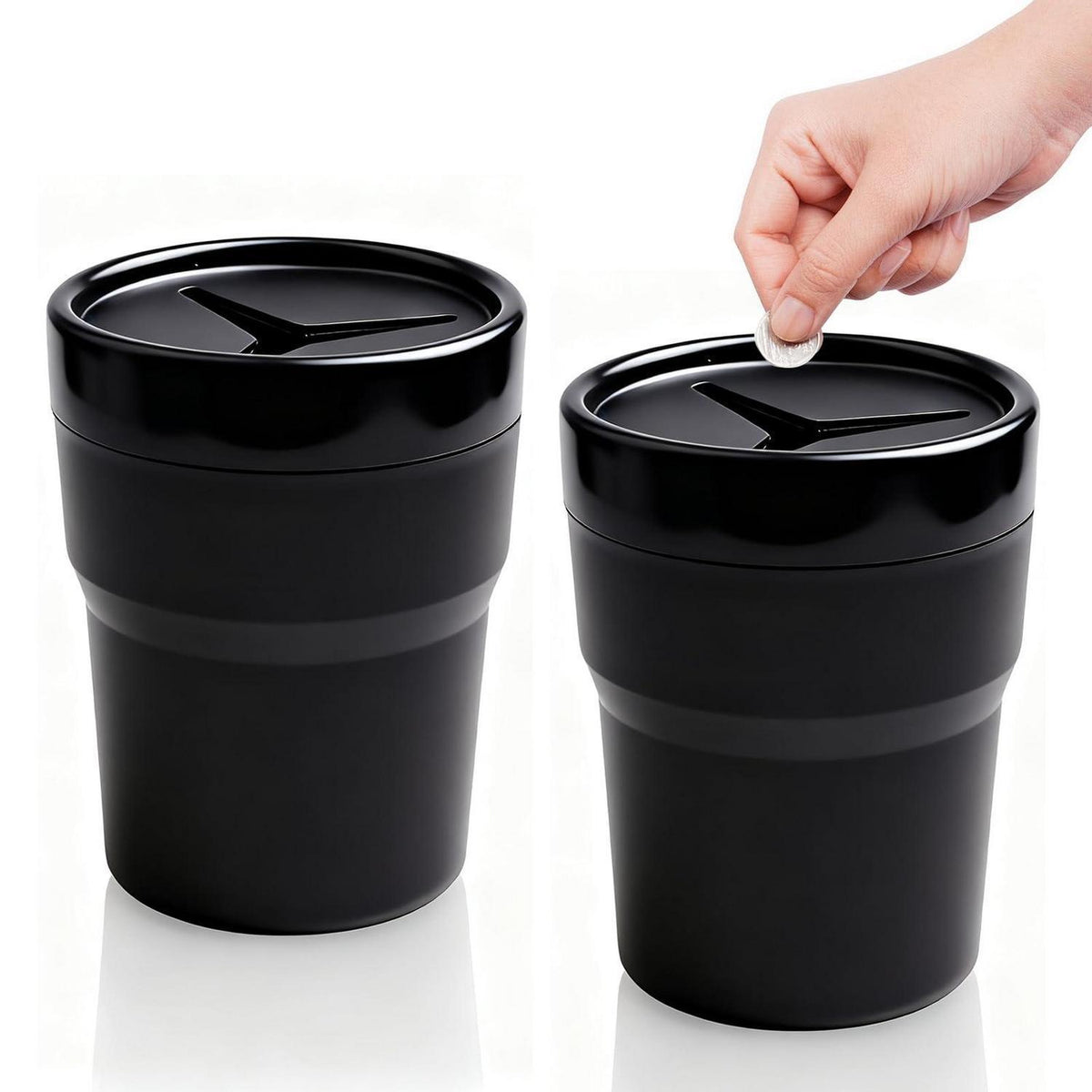 2x Auto Münzhalter Getränkehalter Organizer für Münzen & Stifte