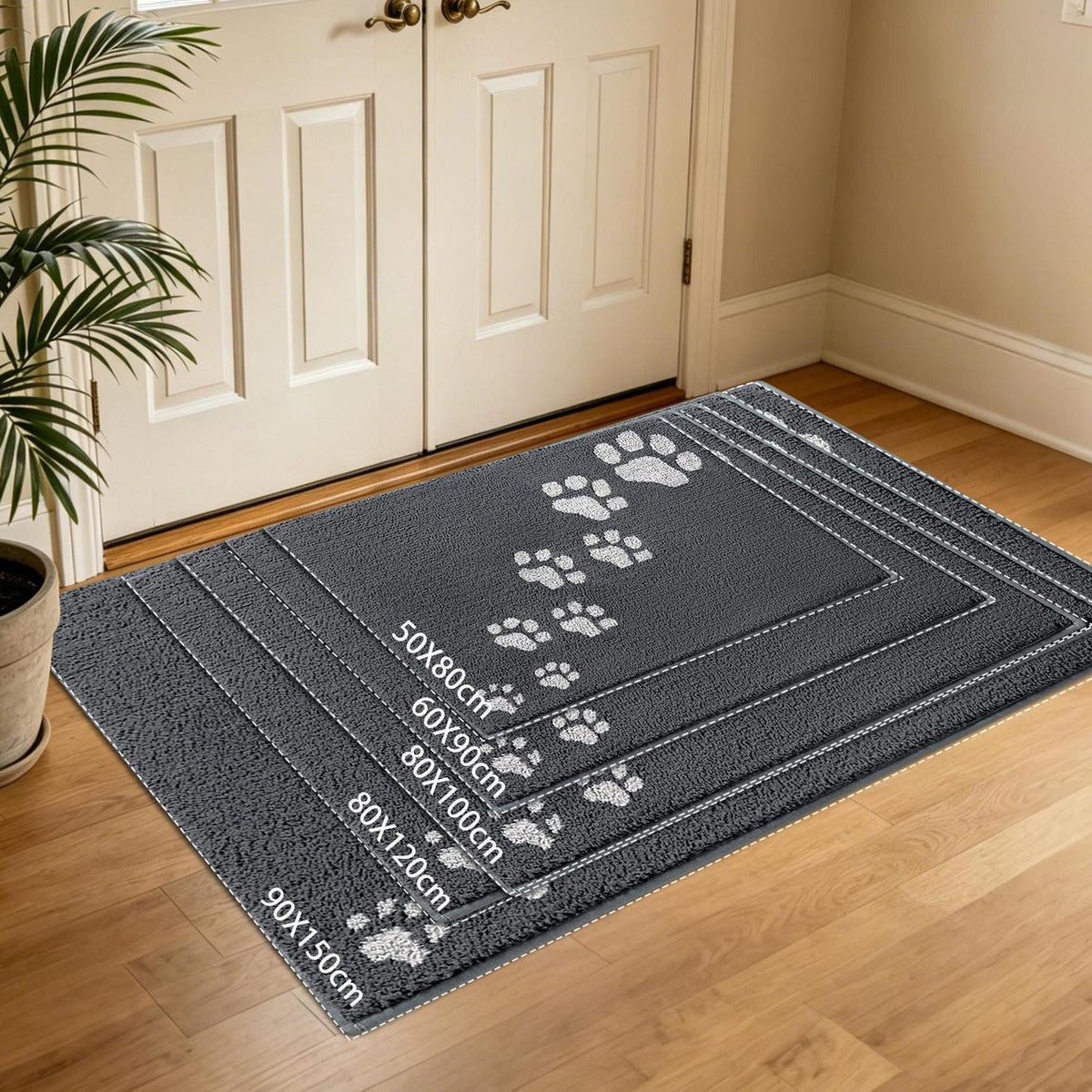 Schmutzfangmatte Grau 60x90 cm – Rutschfest & Wasserabsorbierend