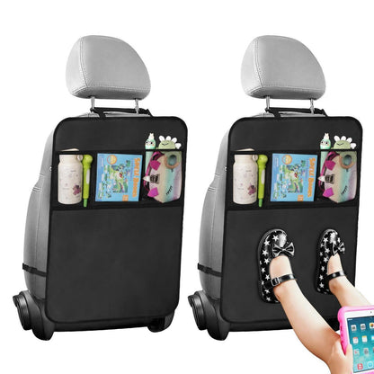 Rücklehnen Schutz Auto Kinder – 2er Set, wasserabweisend & Organizer