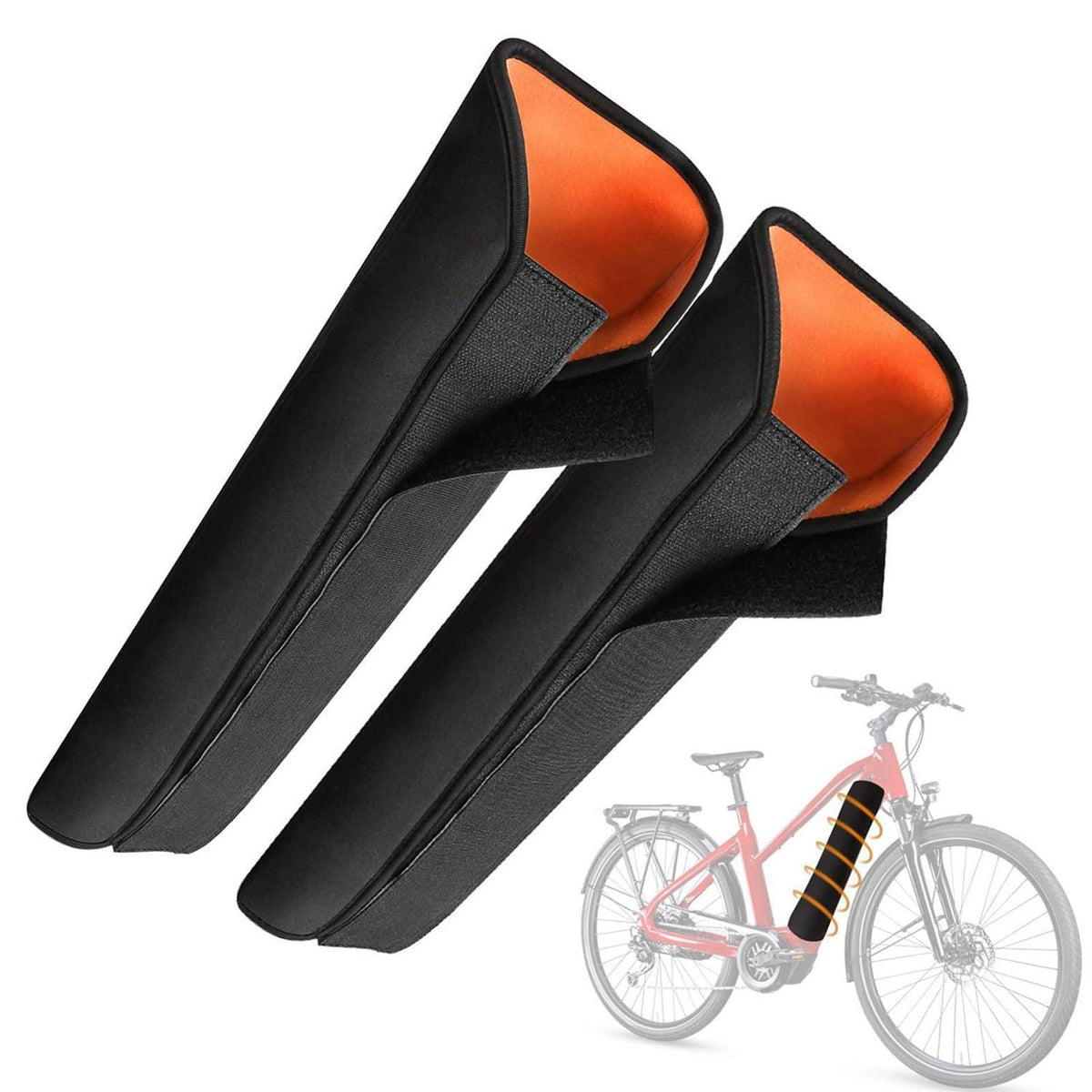 2x E-Bike Akku Schutzhülle – Kälte- & Wasserdicht, 28-36cm