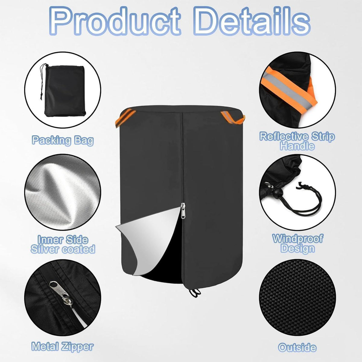 Reifentasche mit Filzmatten – Schutzhülle für 4 Reifen