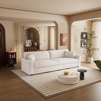 Beiges 2er Sofa – Modernes Wohnzimmer Sofa 266cm