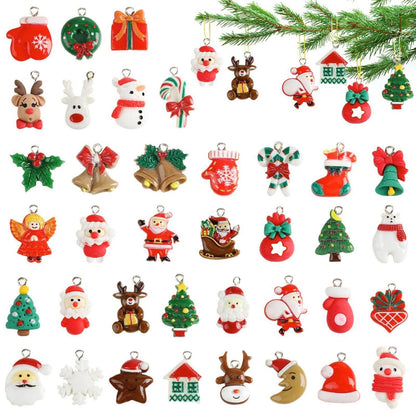 Mini Weihnachtsschmuck 36er Set für DIY Deko