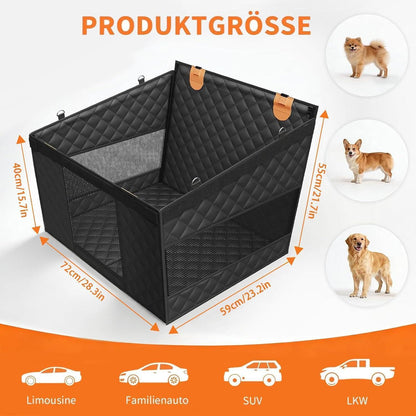 Extra Stabiler Hundekorb Auto Rücksitz für Große Hunde
