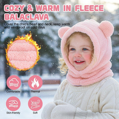 Baby Fleece Mütze mit Ohrenklappen & Schal – Warm & Winddicht
