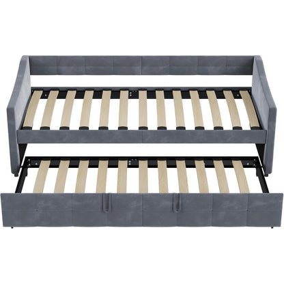Ausziehbares Schlafsofa 90/180x200cm – Grau