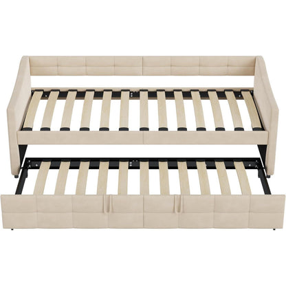 Ausziehbares Schlafsofa 90x200/180x200cm – Creme