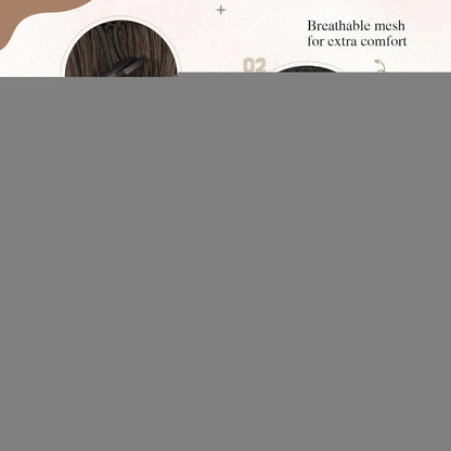 Lockiger Pferdeschwanz Haarteil – Mittelbraun/Hellbraun, 35cm