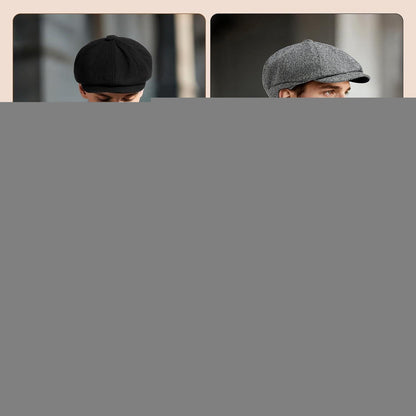 Herren Schiebermütze Baumwolle Flatcap Newsboy Ivy Cap Kaffee