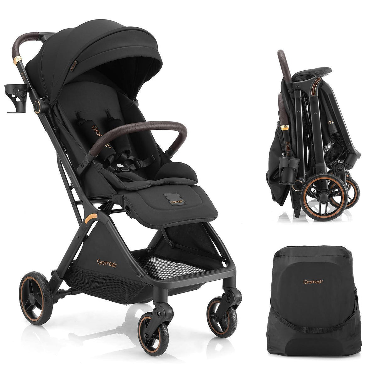 Faltbarer Baby-Kinderwagen – Reisebuggy mit Verstelllehne & UV-Schutz