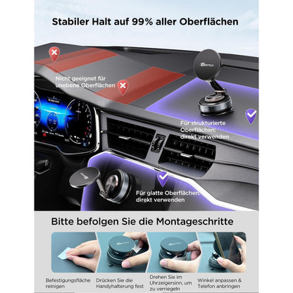 Magnetische Handyhalterung Auto mit Magsafe & Vakuum