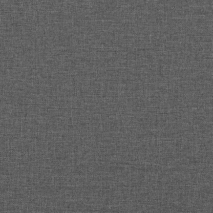Modernes Cord Polstersofa 3-teilig Dunkelgrau mit Ottomane