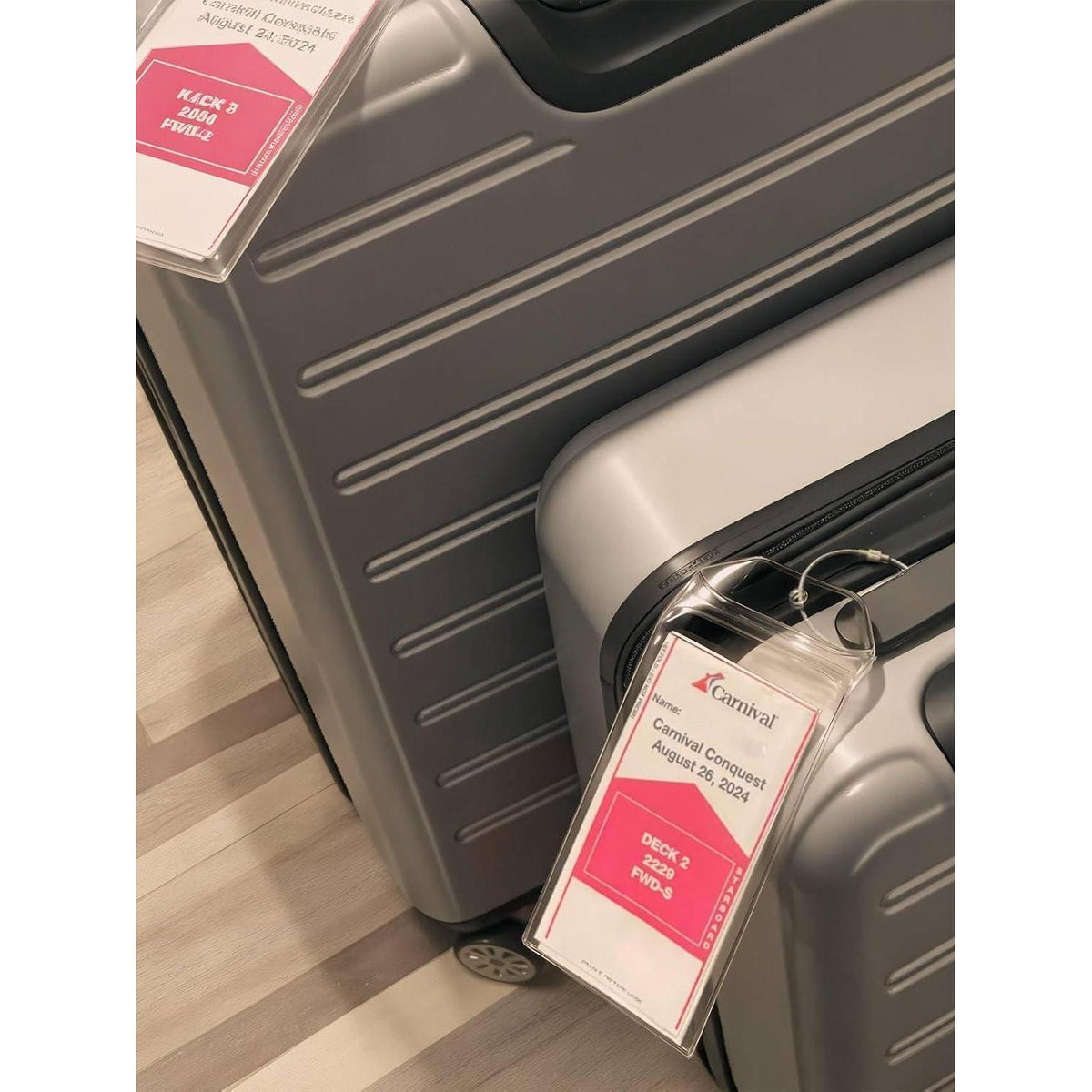 XXL Kofferanhänger Set für Kreuzfahrt – Bordkarte, Lanyard & Magnethaken