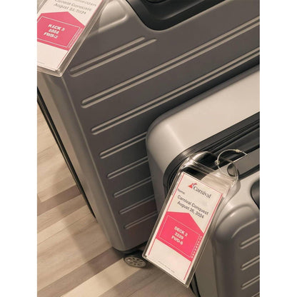 XXL Kofferanhänger Set für Kreuzfahrt – Bordkarte, Lanyard & Magnethaken