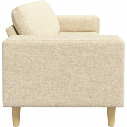 Modernes Samtsofa Creme – Wohnzimmer Sofa für kleine Räume