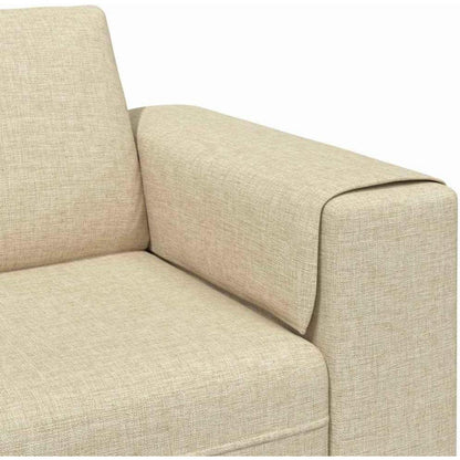 Modernes Samtsofa Creme – Wohnzimmer Sofa für kleine Räume