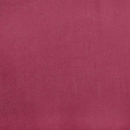 Weinrotes Samt Sofa mit breiten Armlehnen, 208 cm