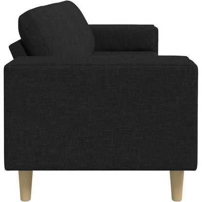 Modernes Schlafsofa 4-Sitzer Schwarz – Schlafcouch Wohnzimmer