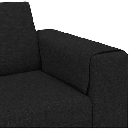 Modernes Schlafsofa 4-Sitzer Schwarz – Schlafcouch Wohnzimmer