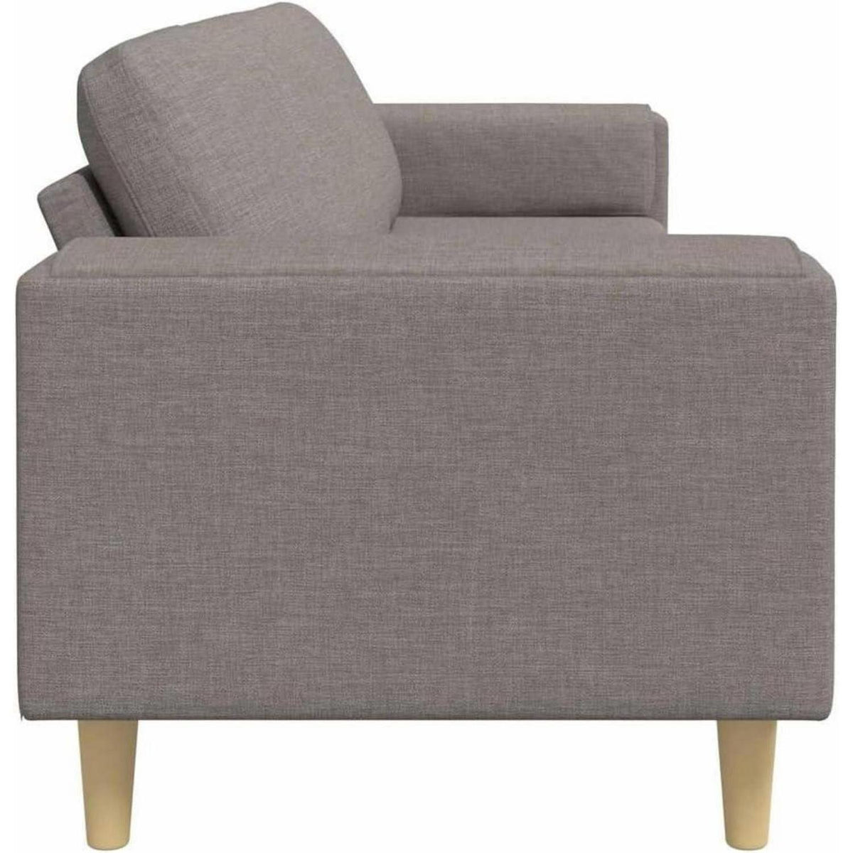 Modernes Schlafsofa 4-Sitzer mit Schlaffunktion – Taupe Stoff