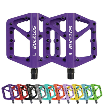 Nylon Fahrradpedale – Große Plattform, Violett, 9/16"