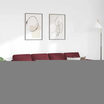 Modernes Cord Polstersofa Weinrot 250x188x76 cm