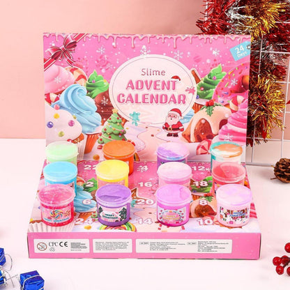 Schleim Adventskalender Weihnachten 2026 für Kinder Rosa