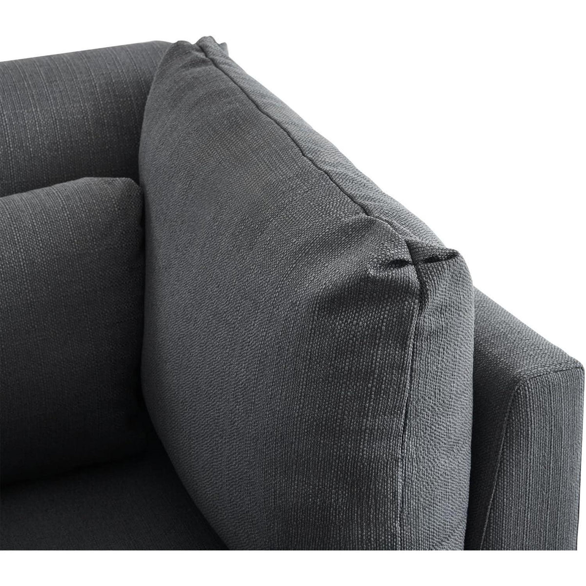 Modernes 3-Sitzer Sofa mit Fußhocker & Schlaffunktion, Grau