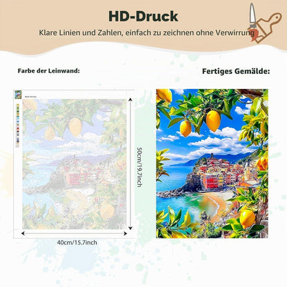 Malen nach Zahlen Meerlandschaft 40x50cm DIY Set Erwachsene