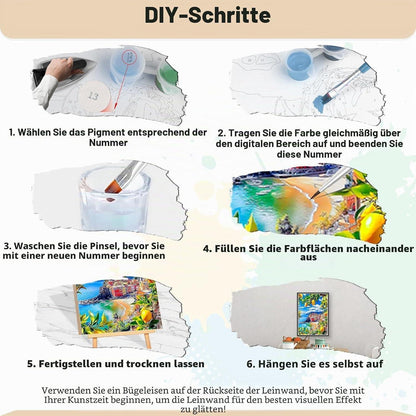 Malen nach Zahlen Meerlandschaft 40x50cm DIY Set Erwachsene