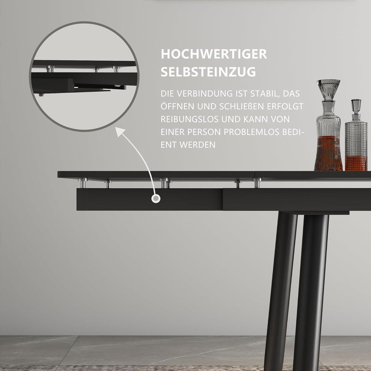 Ausziehbarer Esstisch Weiß – Modern & Robust (160-240cm)
