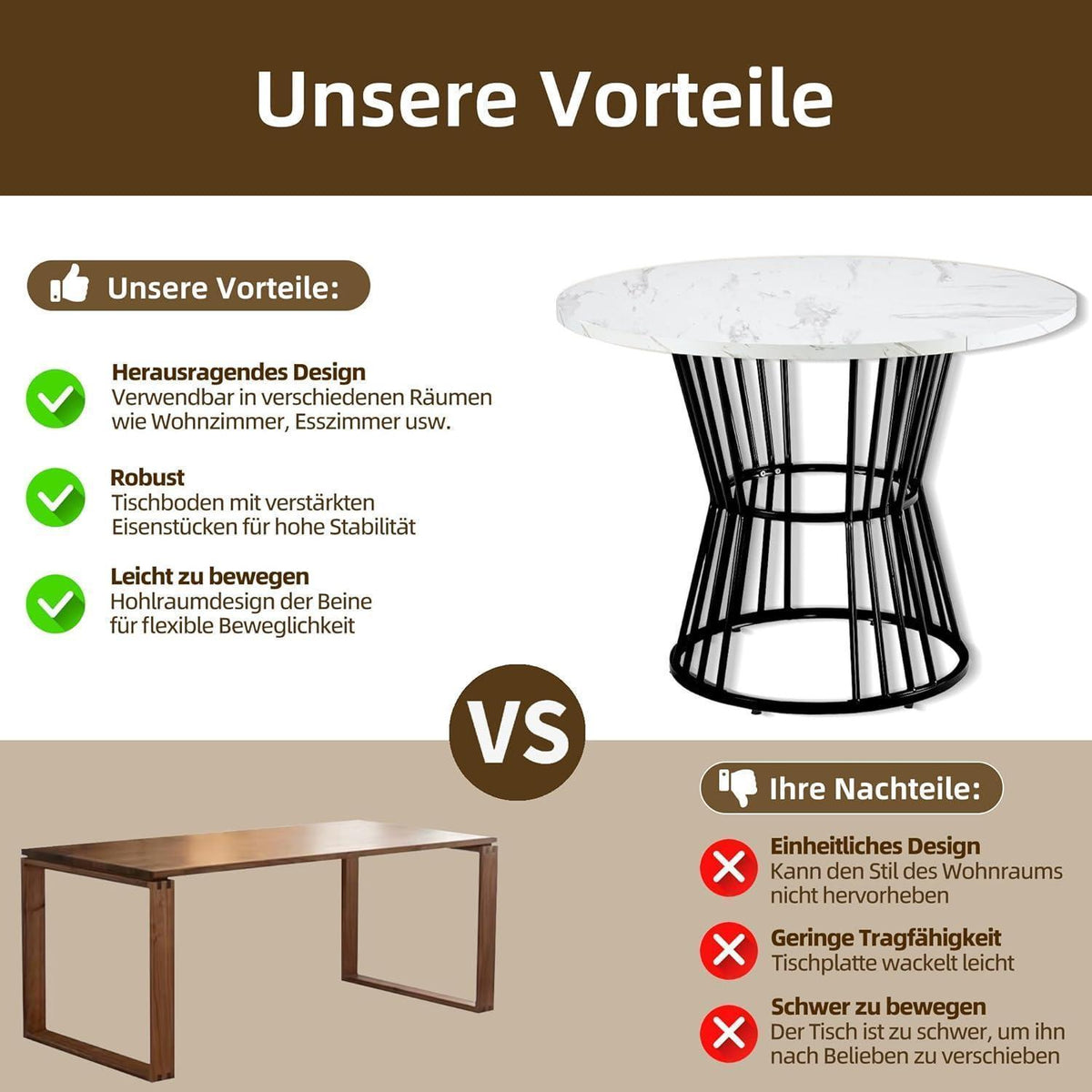 5-teiliges Esstisch Set mit 4 Stühlen – Grün & Schwarz
