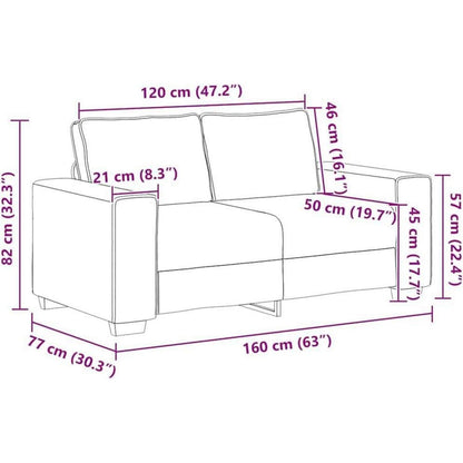 2-Sitzer Schlafsofa mit Bettfunktion – Hellgrau