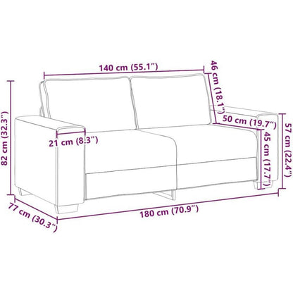 Klappsofa mit Schlaffunktion, Hellgrau, 2-Sitzer Sofa