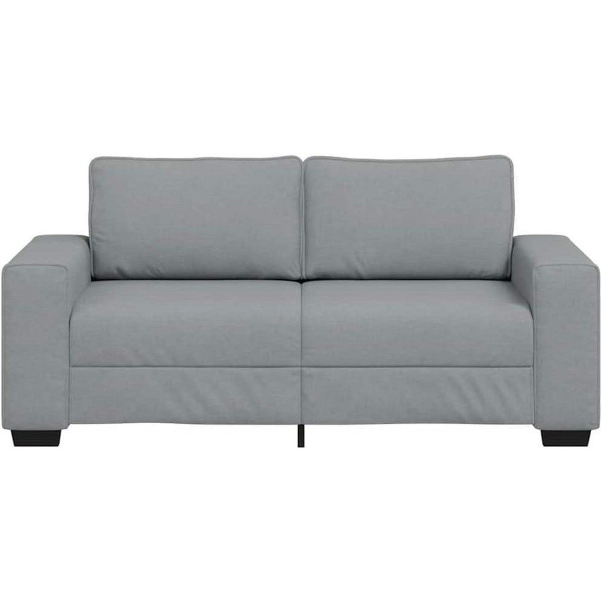 Klappsofa mit Schlaffunktion, Hellgrau, 2-Sitzer Sofa