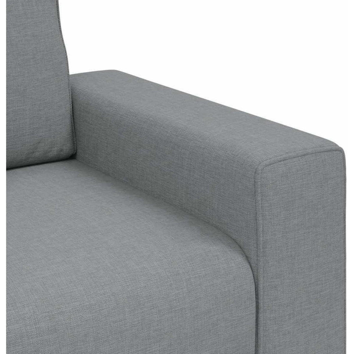 Klappsofa mit Schlaffunktion, Hellgrau, 2-Sitzer Sofa