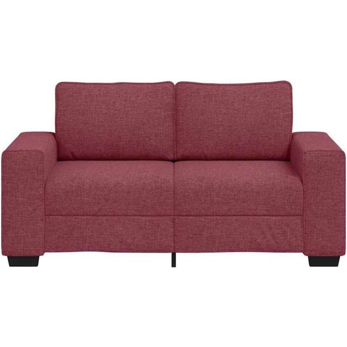 2-Sitzer Schlafsofa Weinrot – Bequemes Bettsofa für Wohnzimmer