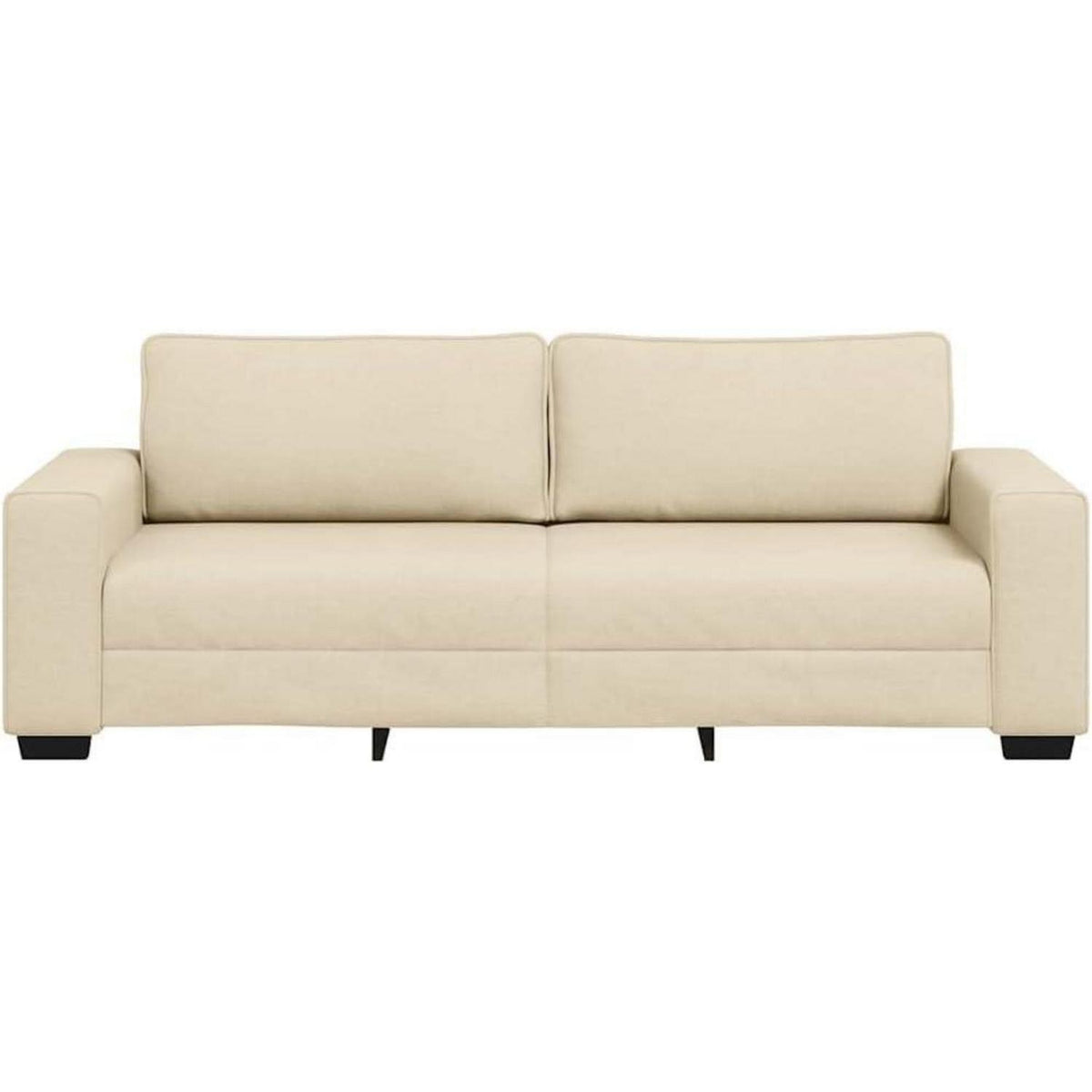 Bequemes 3-Sitzer Sofa im Modern-Stil, Creme 180cm