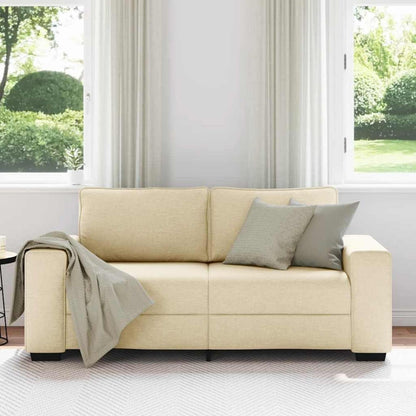 Bequemes 2-Sitzer Sofa im Modern-Stil, Creme 140cm